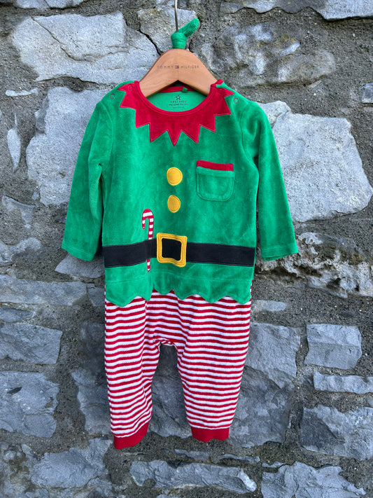 Elf velour onesie  6-9m (68-74cm)