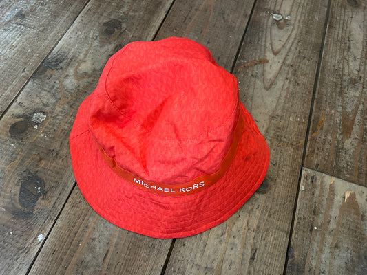 Orange bucket hat