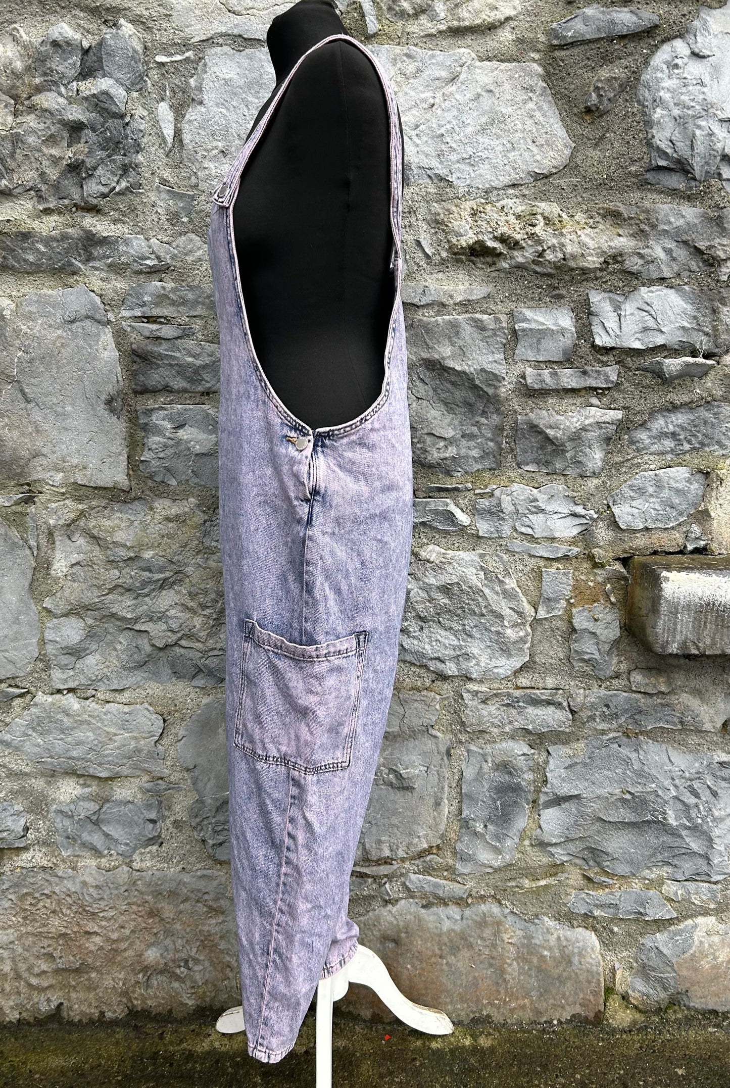 Lilac denim dungarees 13y (158cm)