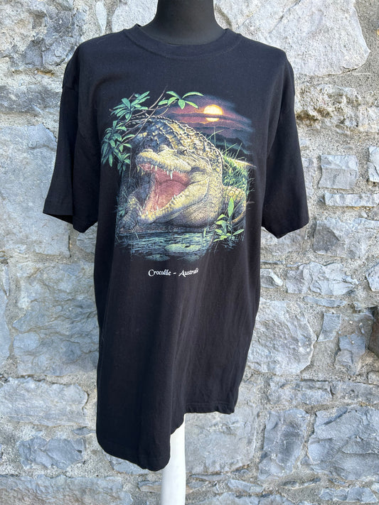90s crocodile charcoal T-shirt Large