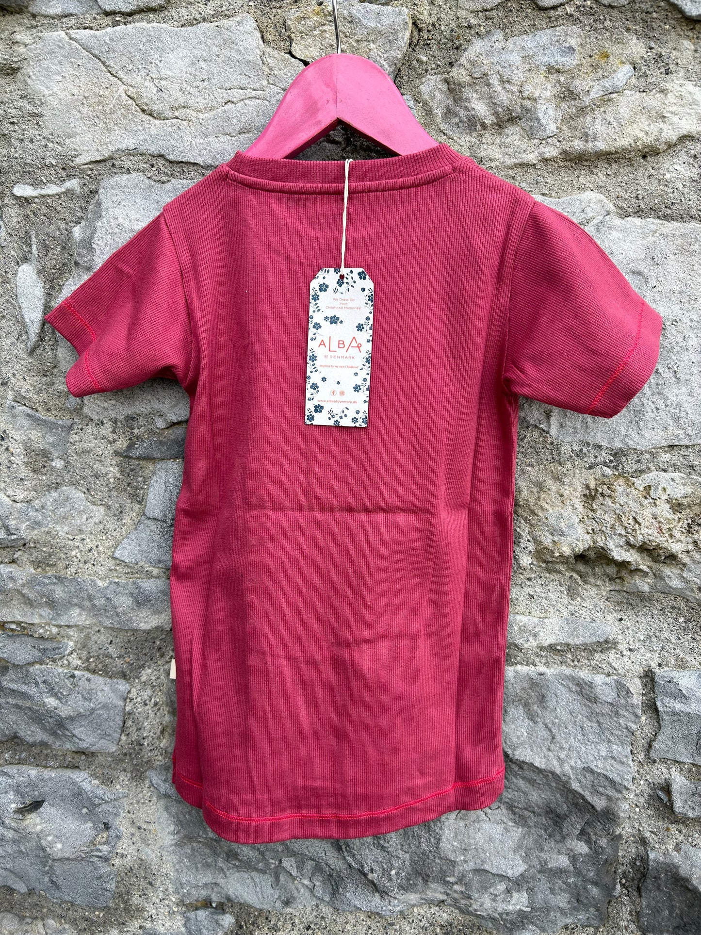 Pink bell T-shirt  6y (116cm)