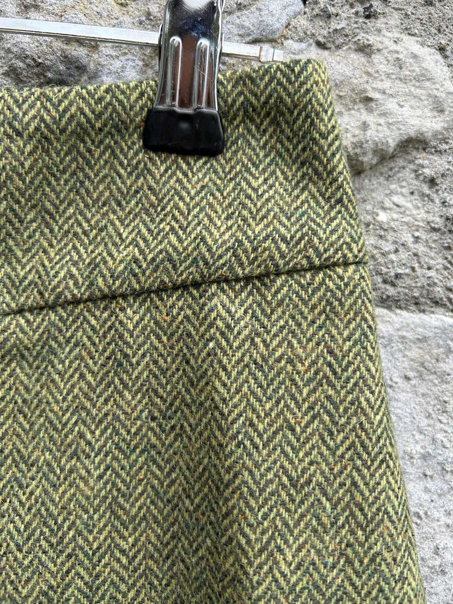Green tweed skirt uk 14