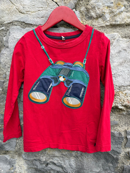 Binoculars red top  5-6y (110-116cm)