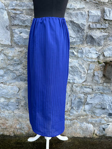 80s blue top&skirt uk 10-14