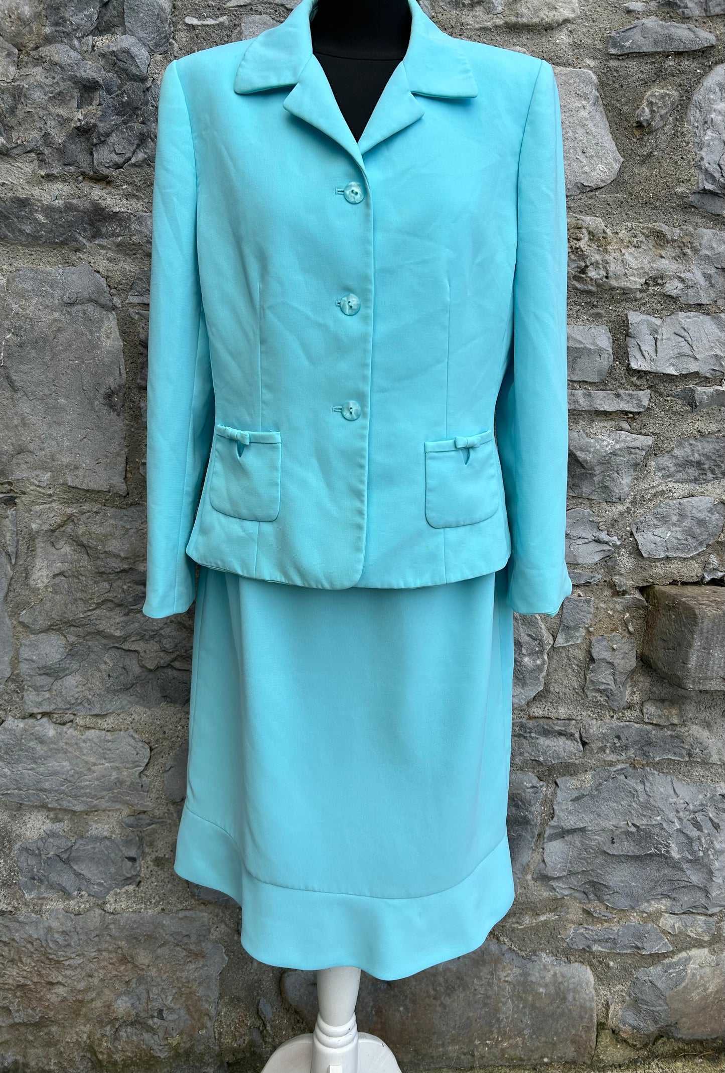 90s light blue suit uk 12