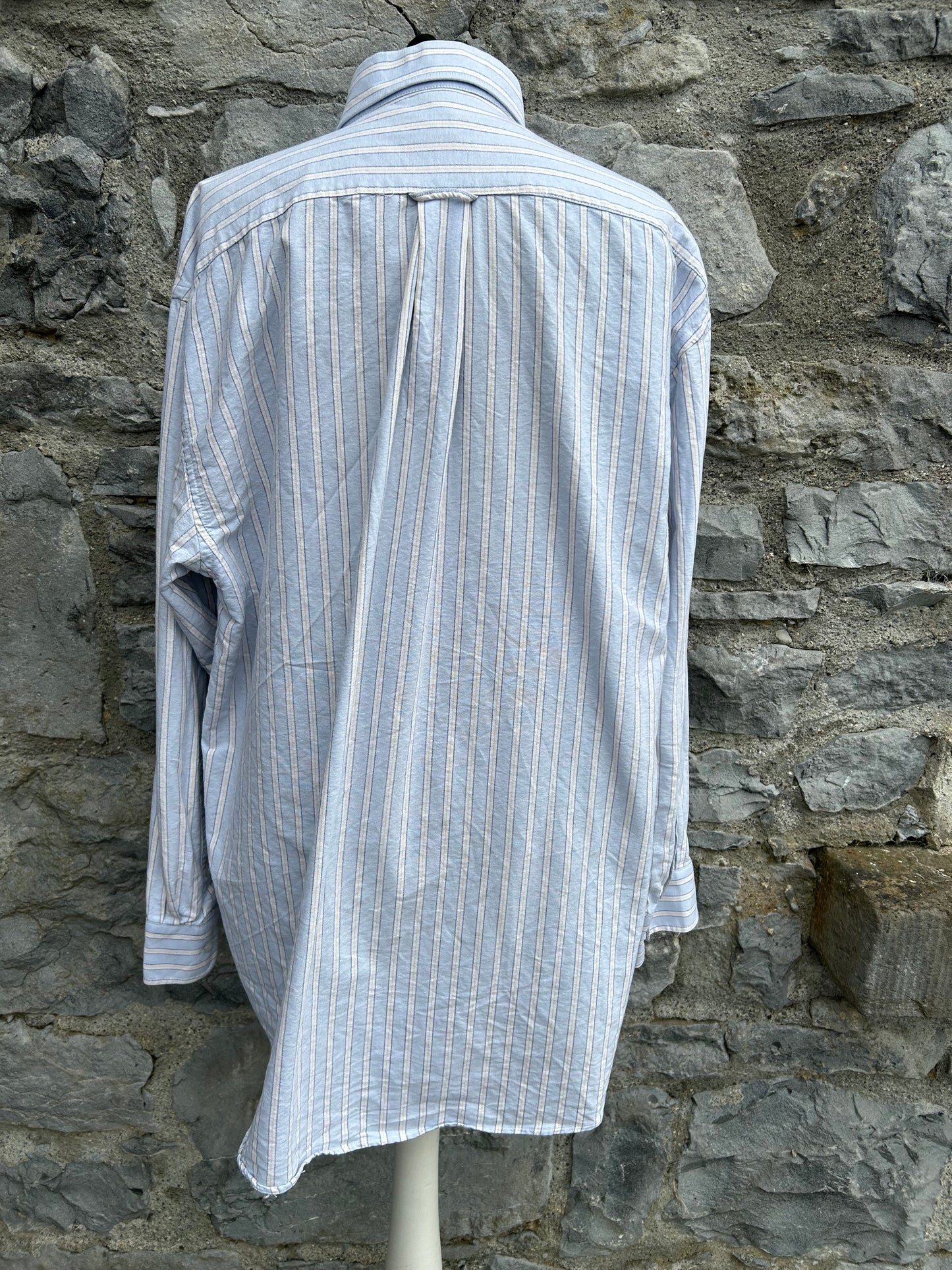 Blue stripy shirt Large