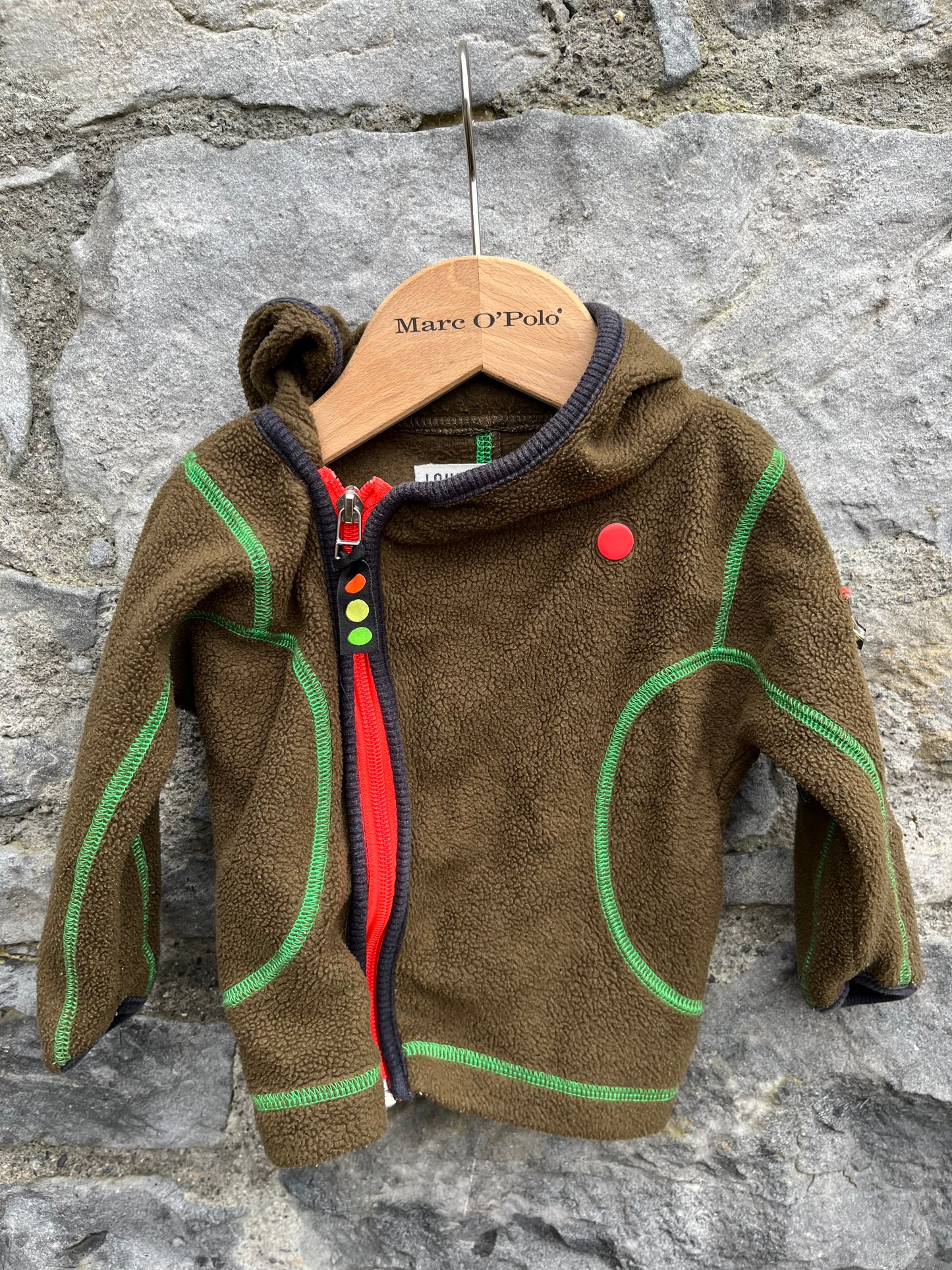 Khaki fleece  6m (68cm)