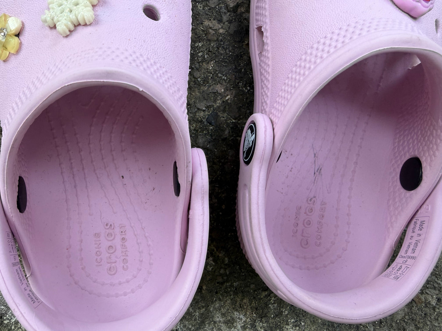 Pink clogs  uk 9 (eu 25-26)
