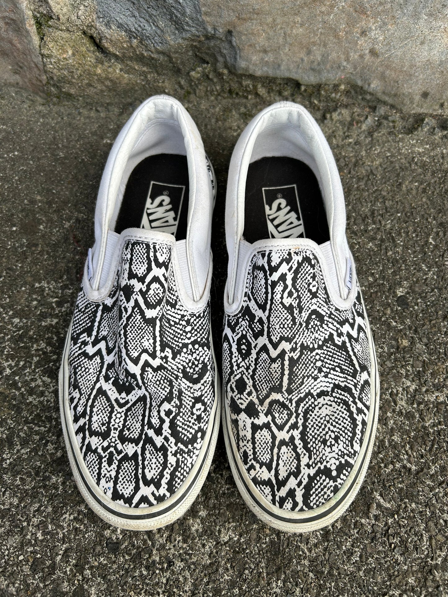 Snake print slip on trainers   uk 5.5 (eu 38.5)