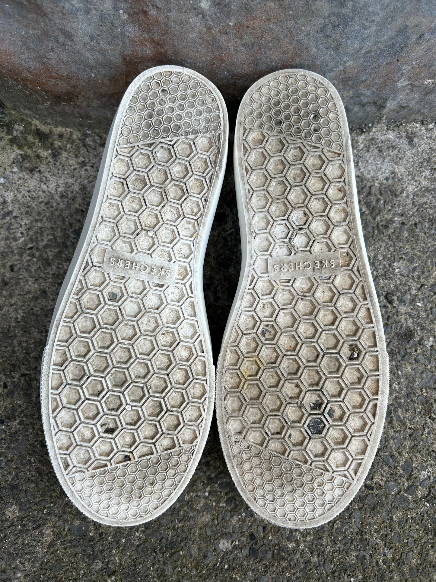 Colourful hearts slip on shoes  uk 6 (eu 39)