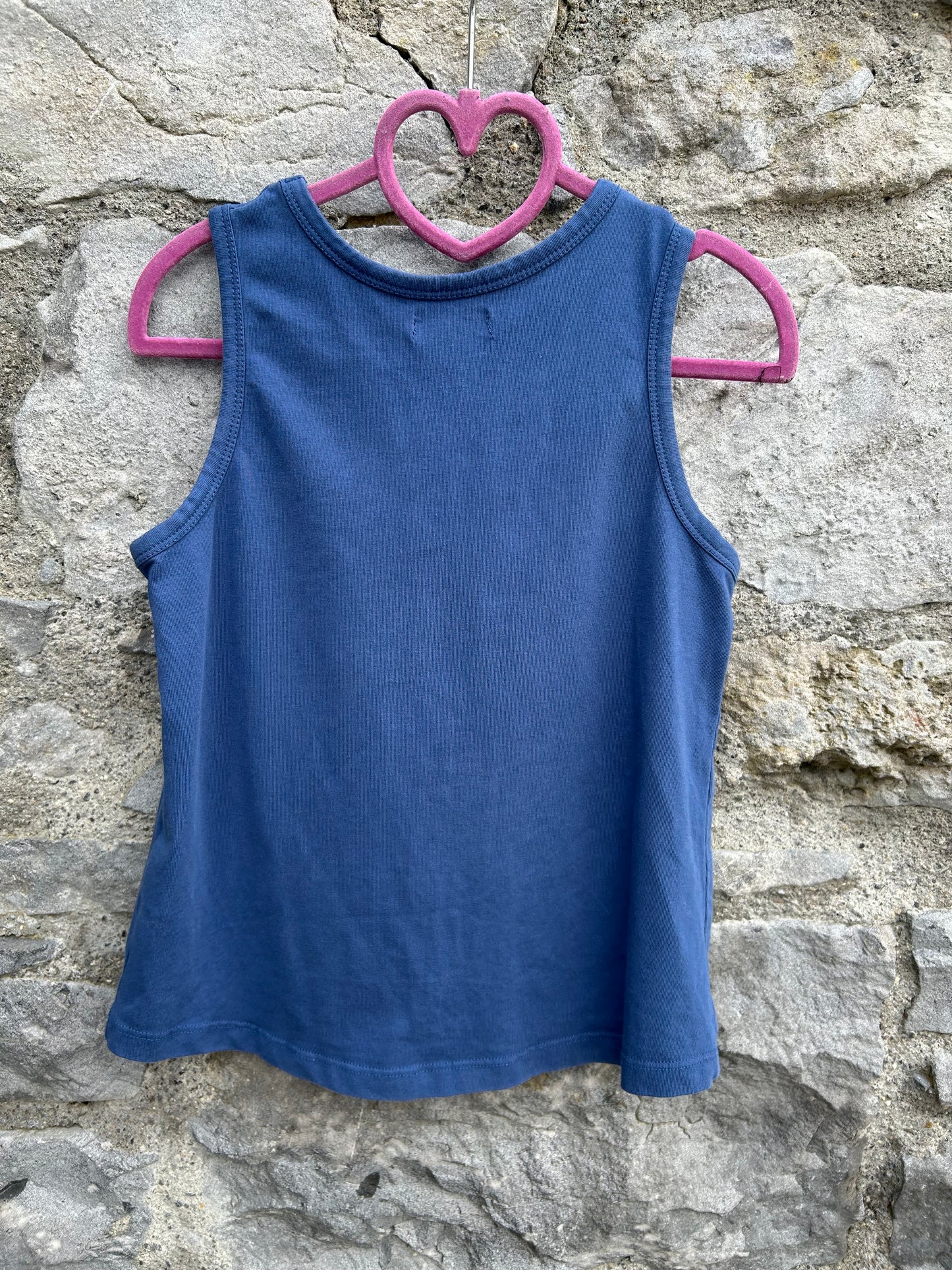 Summer navy tank top  7y (122cm)