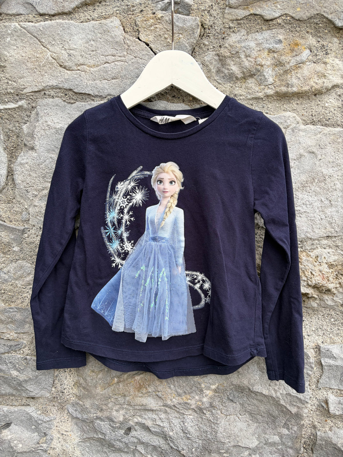 Elsa navy top  5-6y (110-116cm)