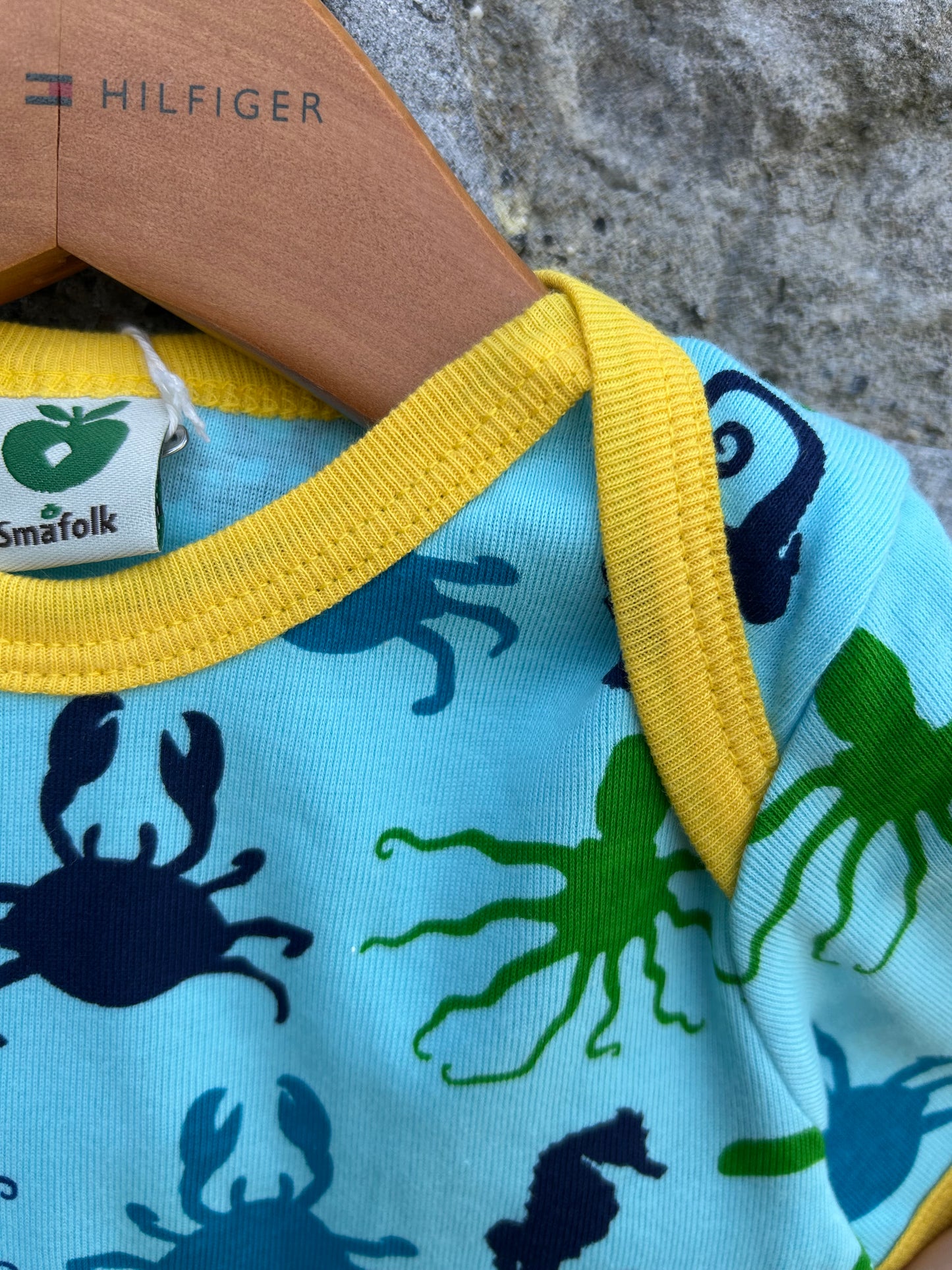 Underwater animals blue rompers 9m (74cm)