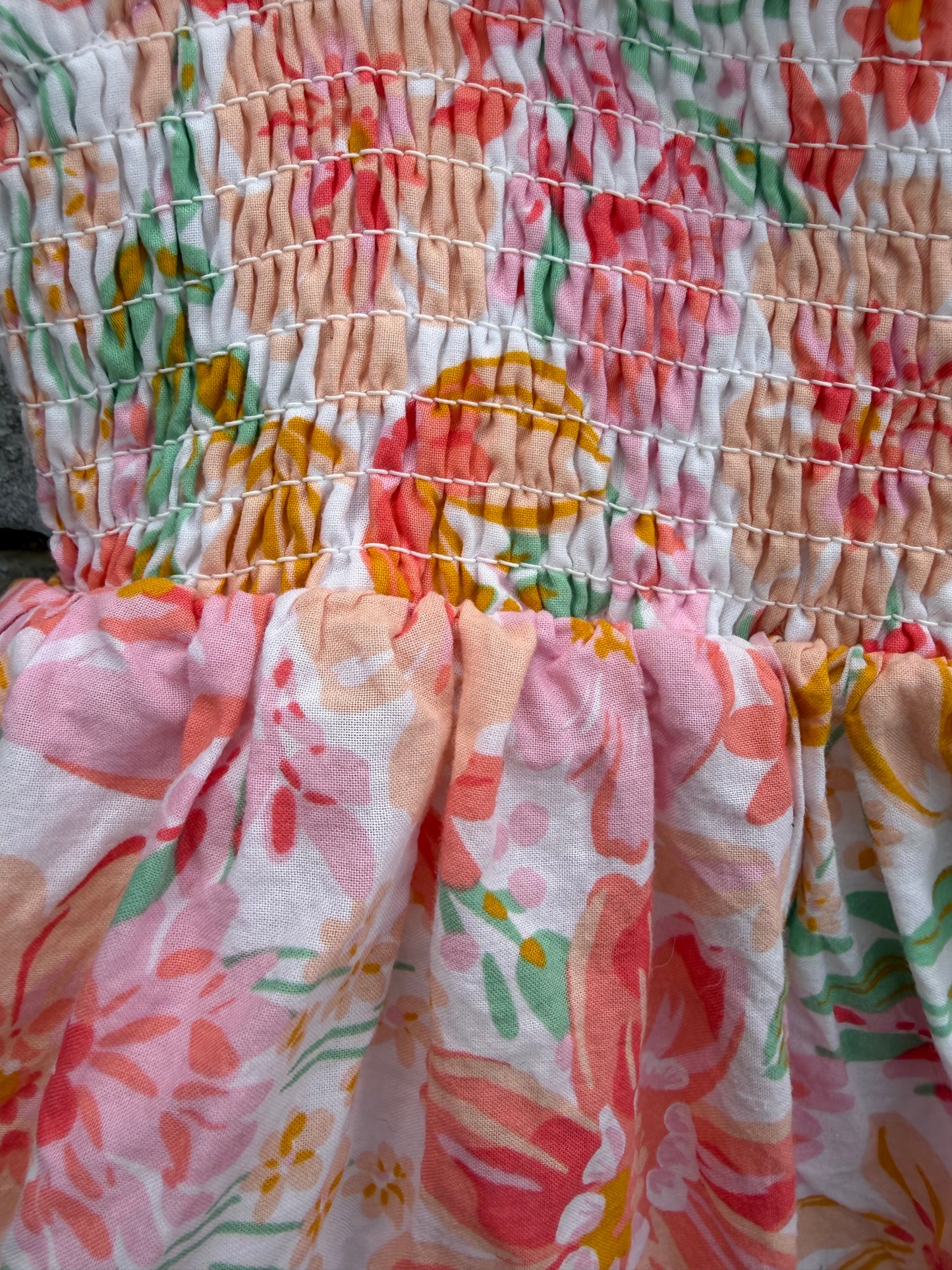 Floral tiered dress  3-4y (98-104cm)