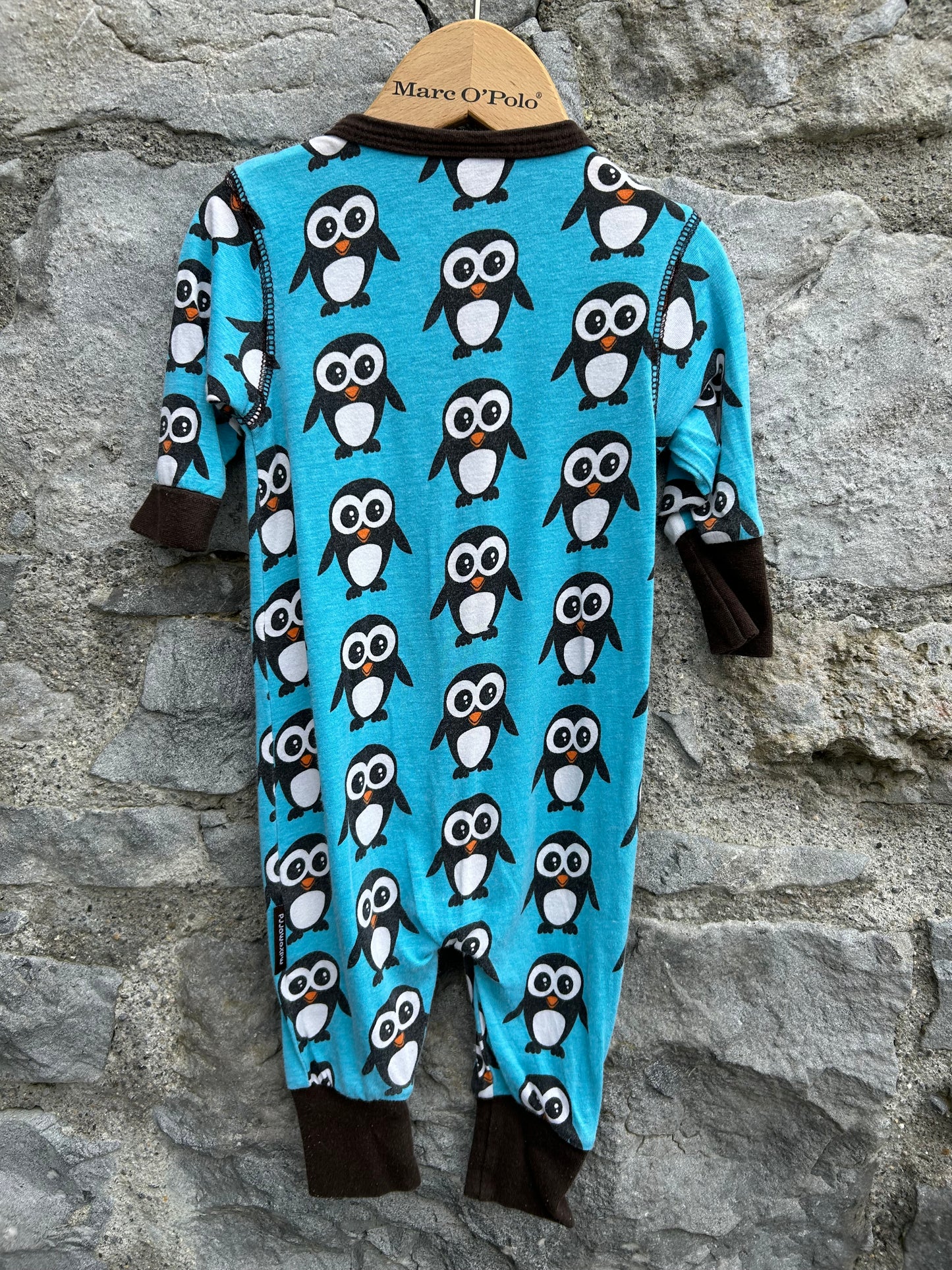 Blue penguins onesie 0-1m (50-56cm)