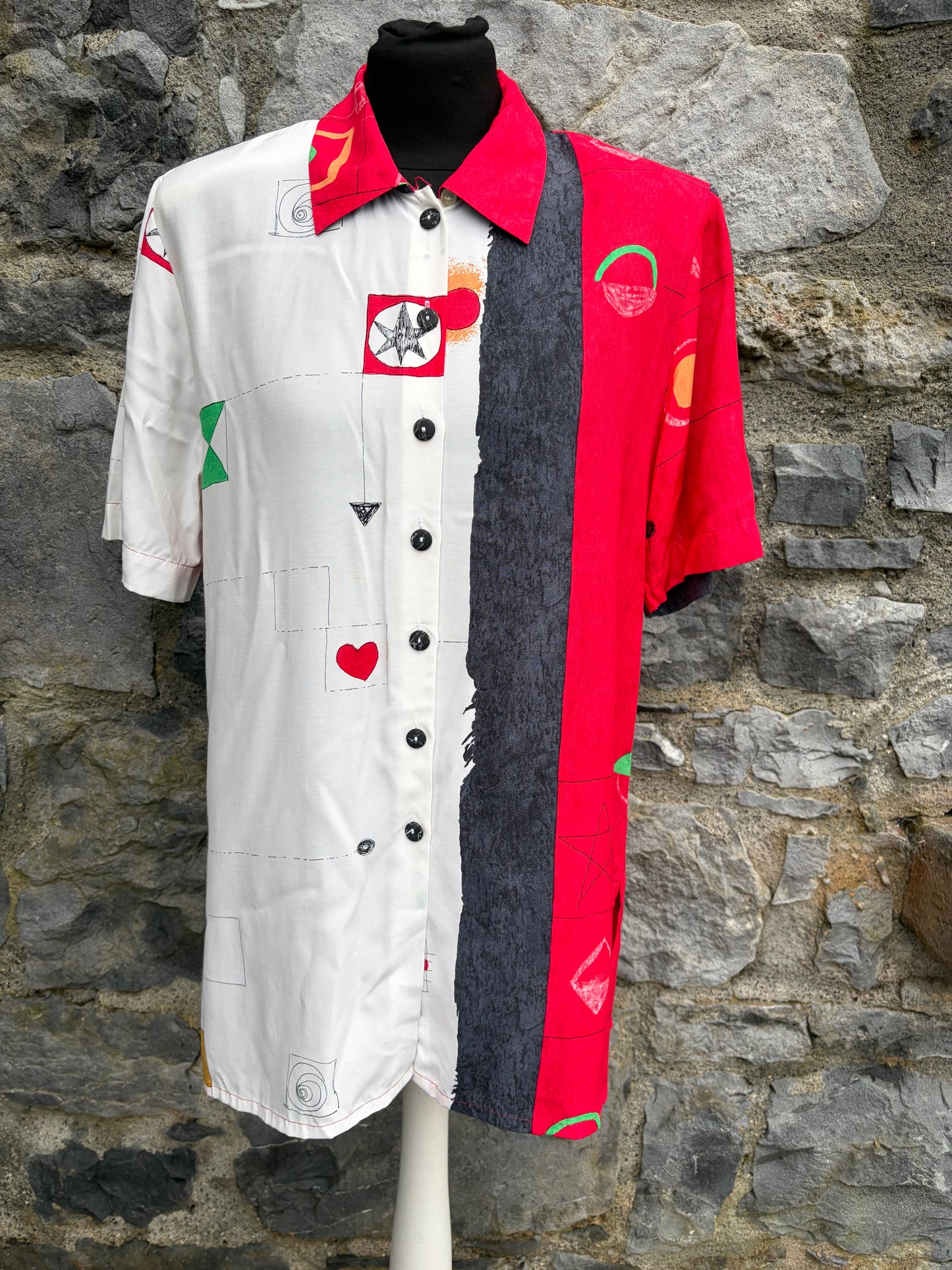 80s Red&white shirt Small