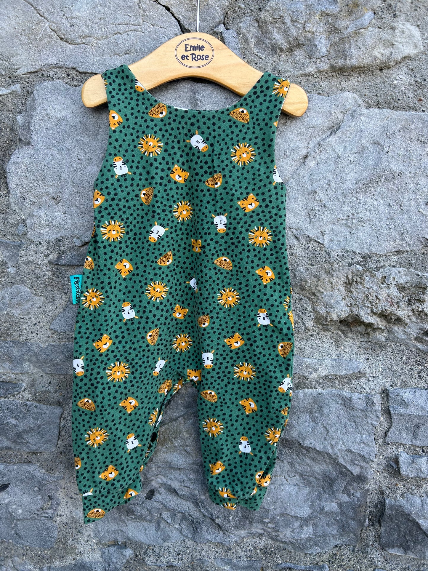 Animals dotty dungarees   3-6m (62-68cm)