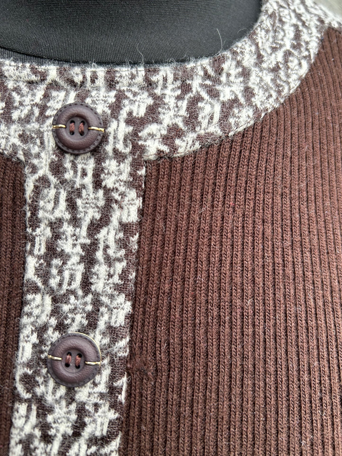 70s brown dress uk 8-10