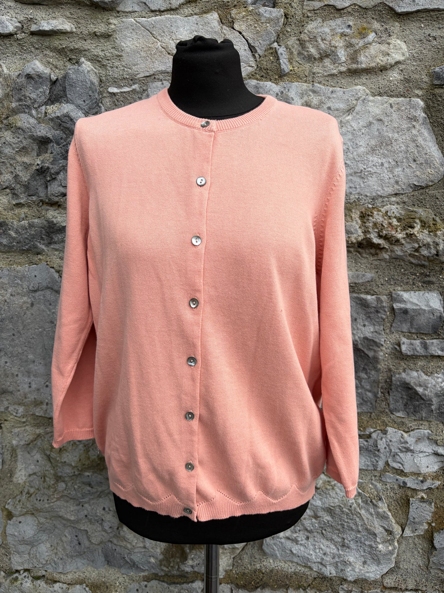 Peach cardigan uk 14