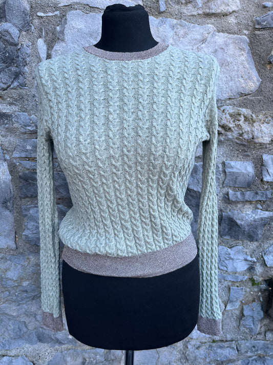 Sparkly pistachio jumper uk 8-10