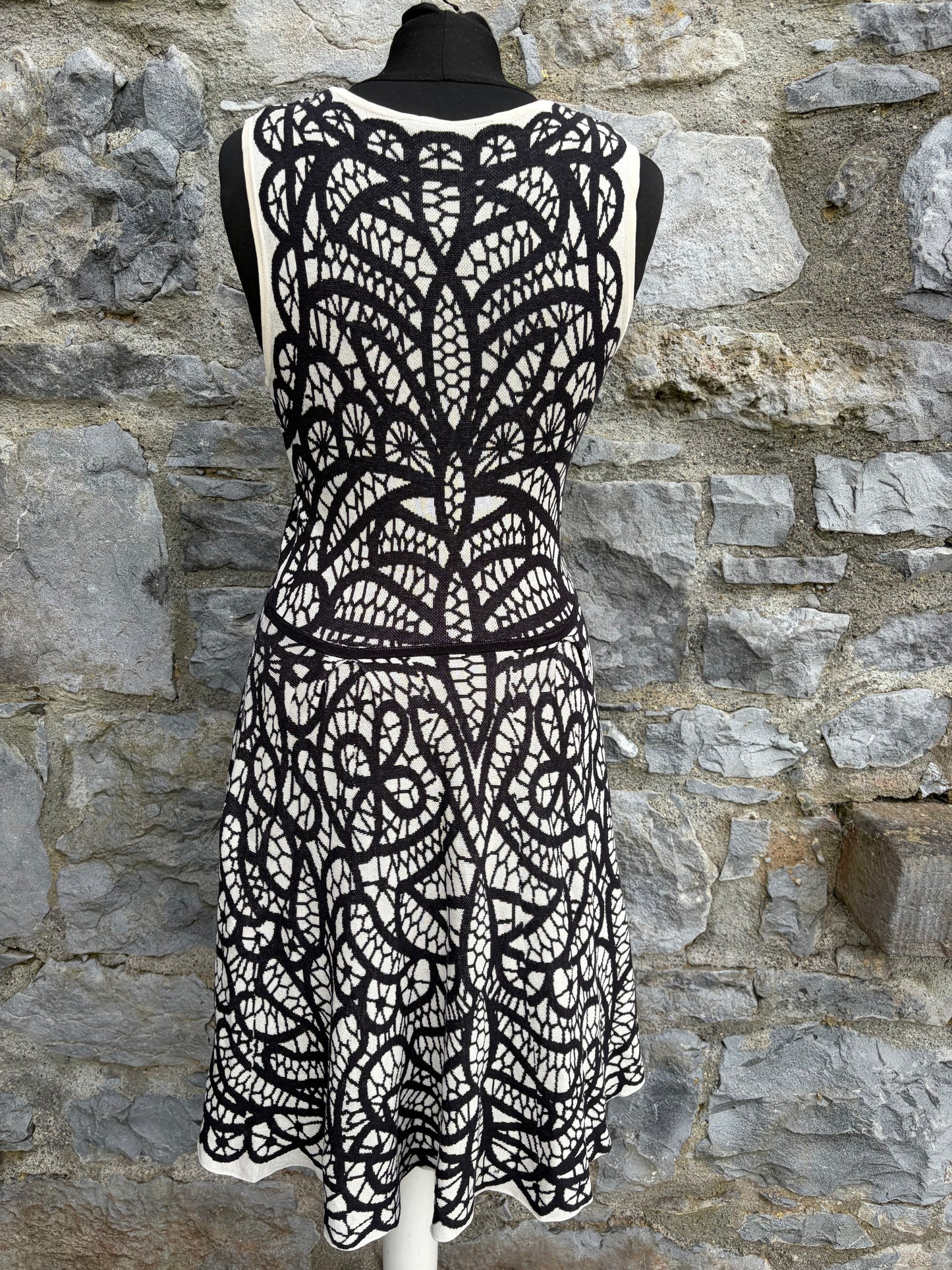 Talulah Knit Mini black&white Dress uk 8