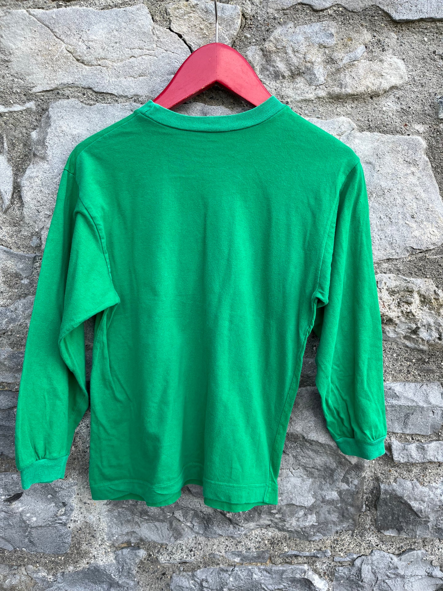 80s Bugs green top  7y (122cm)