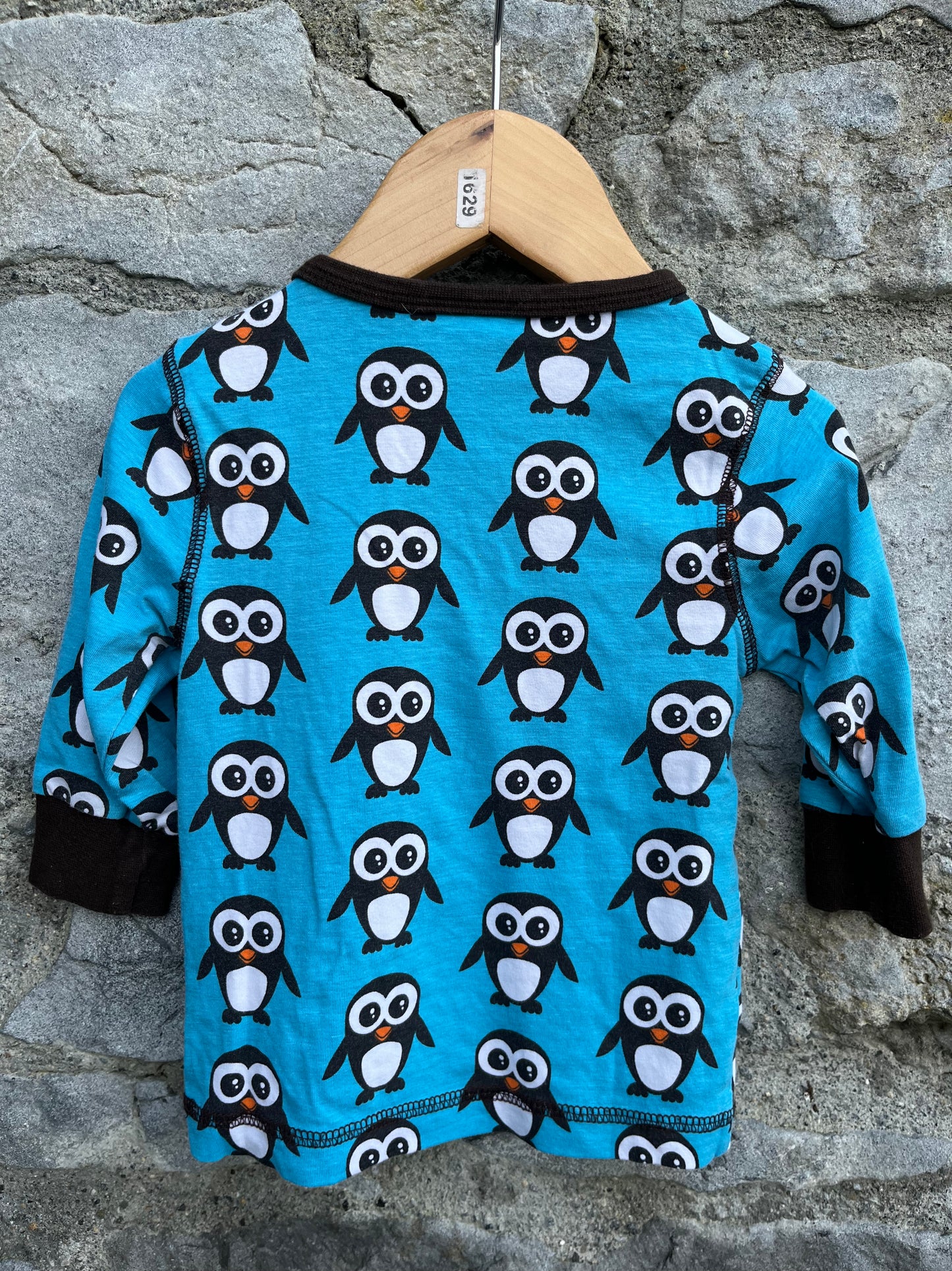 Penguin blue top   3-6m (62-68cm)