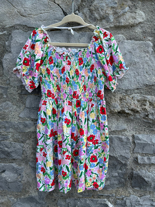 Colourful flowers dress 3-4y (98-104cm)