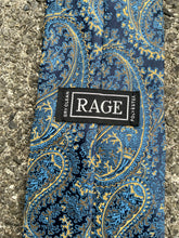 Load image into Gallery viewer, 90s blue paisley tie
