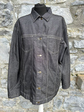 Load image into Gallery viewer, 90s navy denim over shirt S/M
