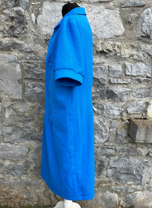 70s blue dress uk 16