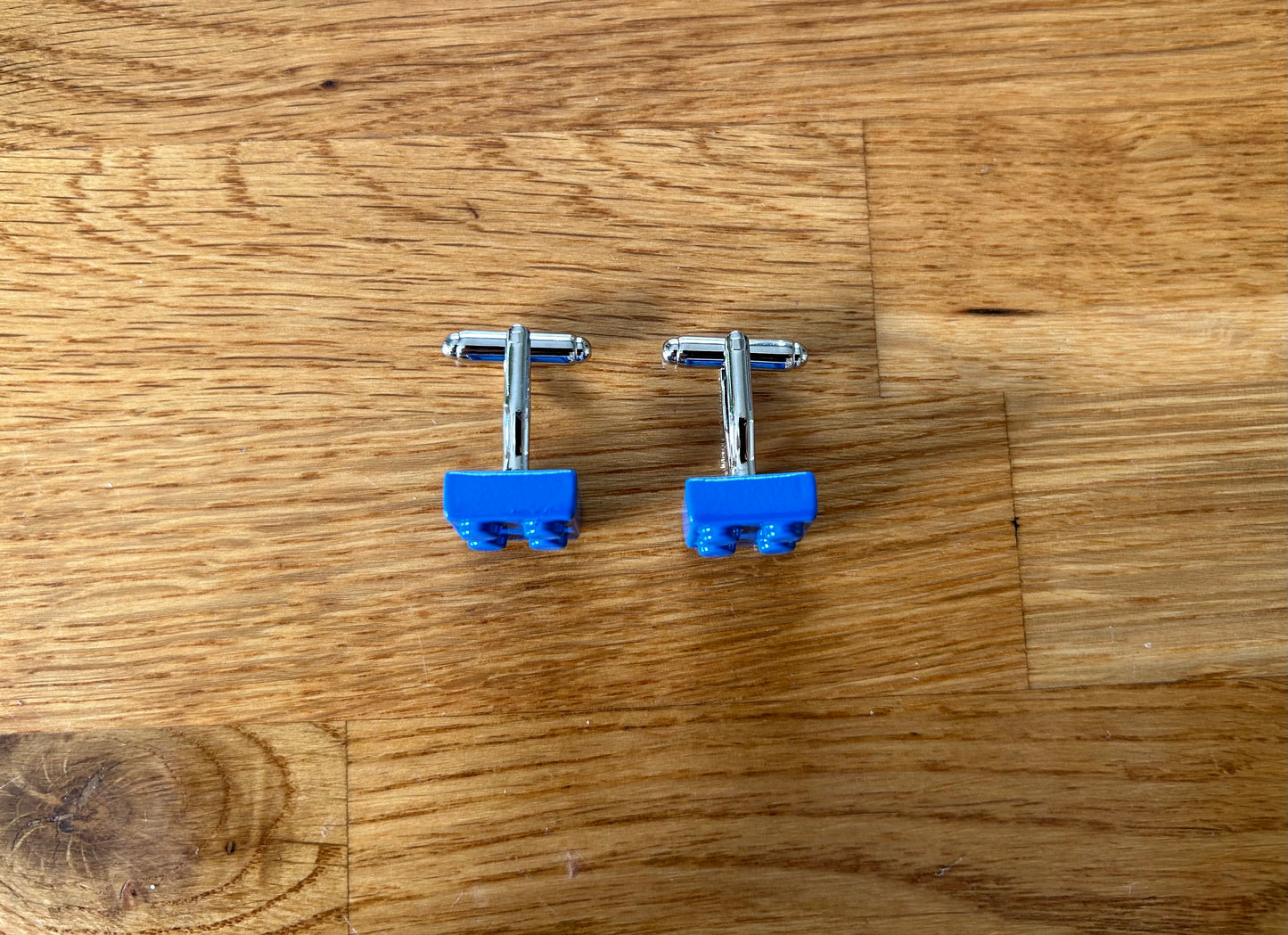 LEGO Royal blue block cufflinks