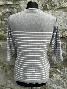 Grey stripy jumper uk 10