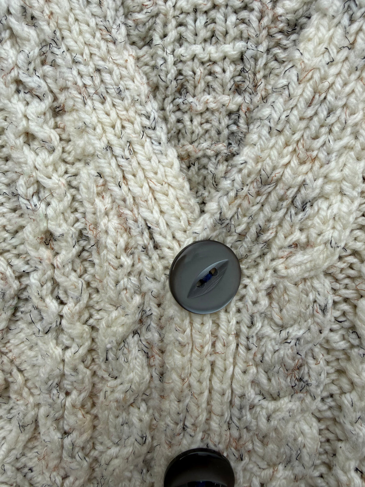 Beige Aran style cardigan  3y (98cm)