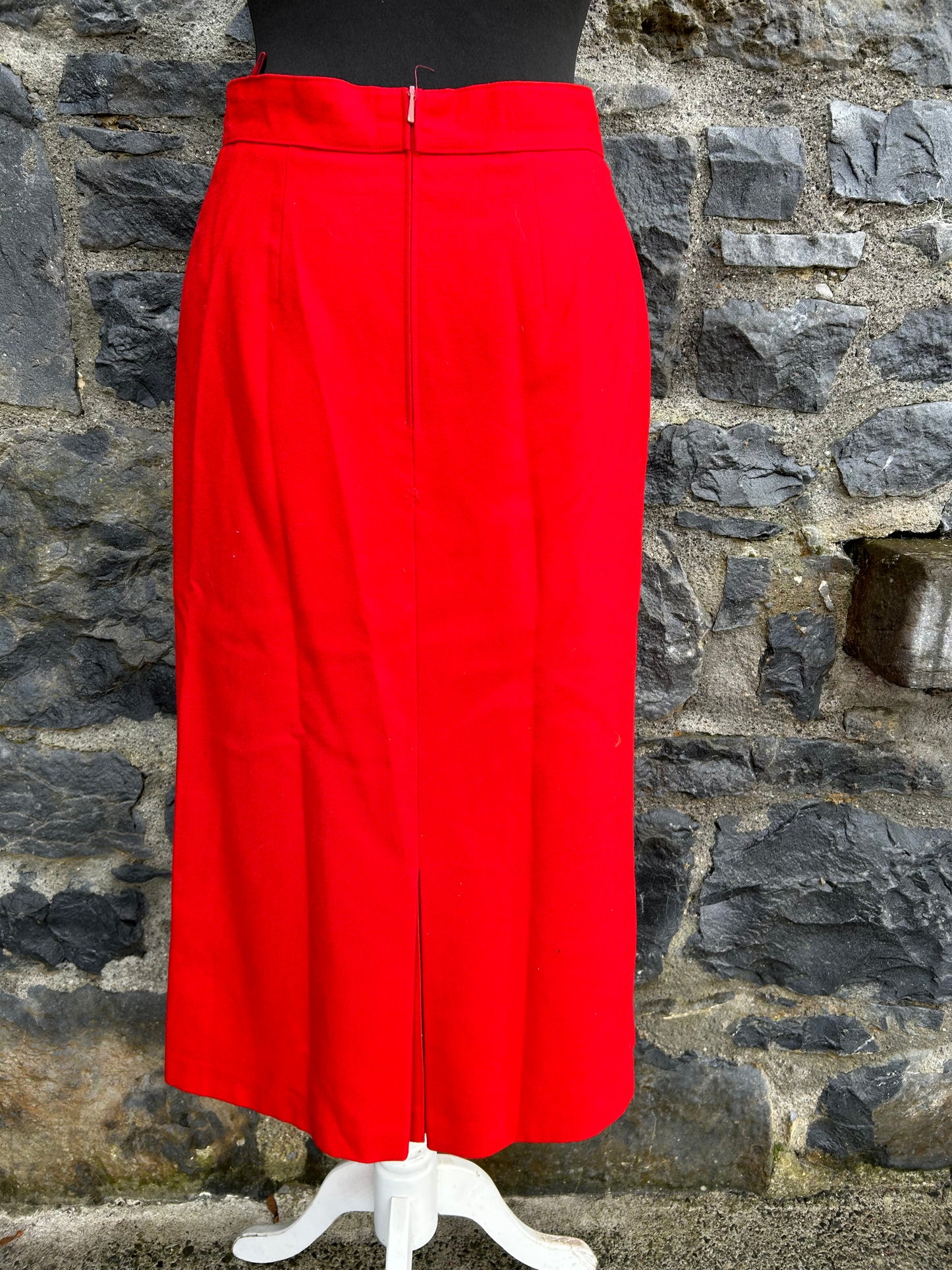 90s red skirt uk 8-10