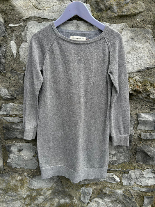 Silver sparkly long top  uk 6