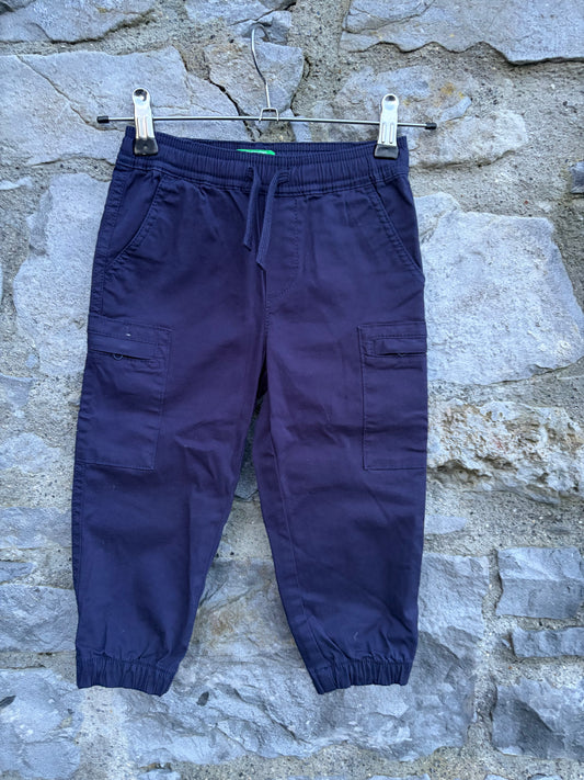 Navy cargo pants  2-3y (92-98cm)