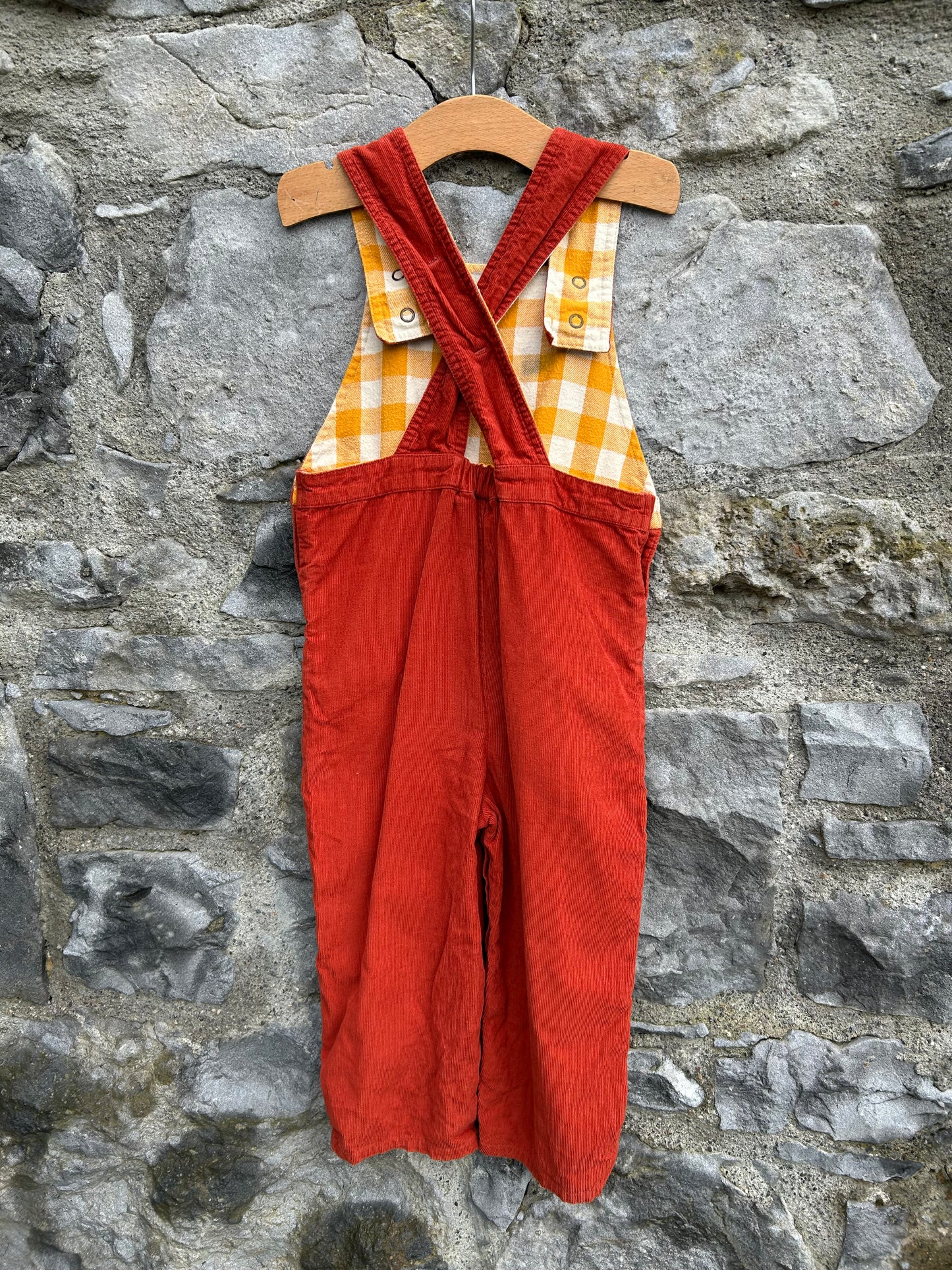 LGR Rusty cord dungarees   2-3y (92-98cm)