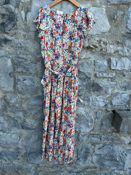 Colourful flowers jumpsuit   8-9y (128-134cm)