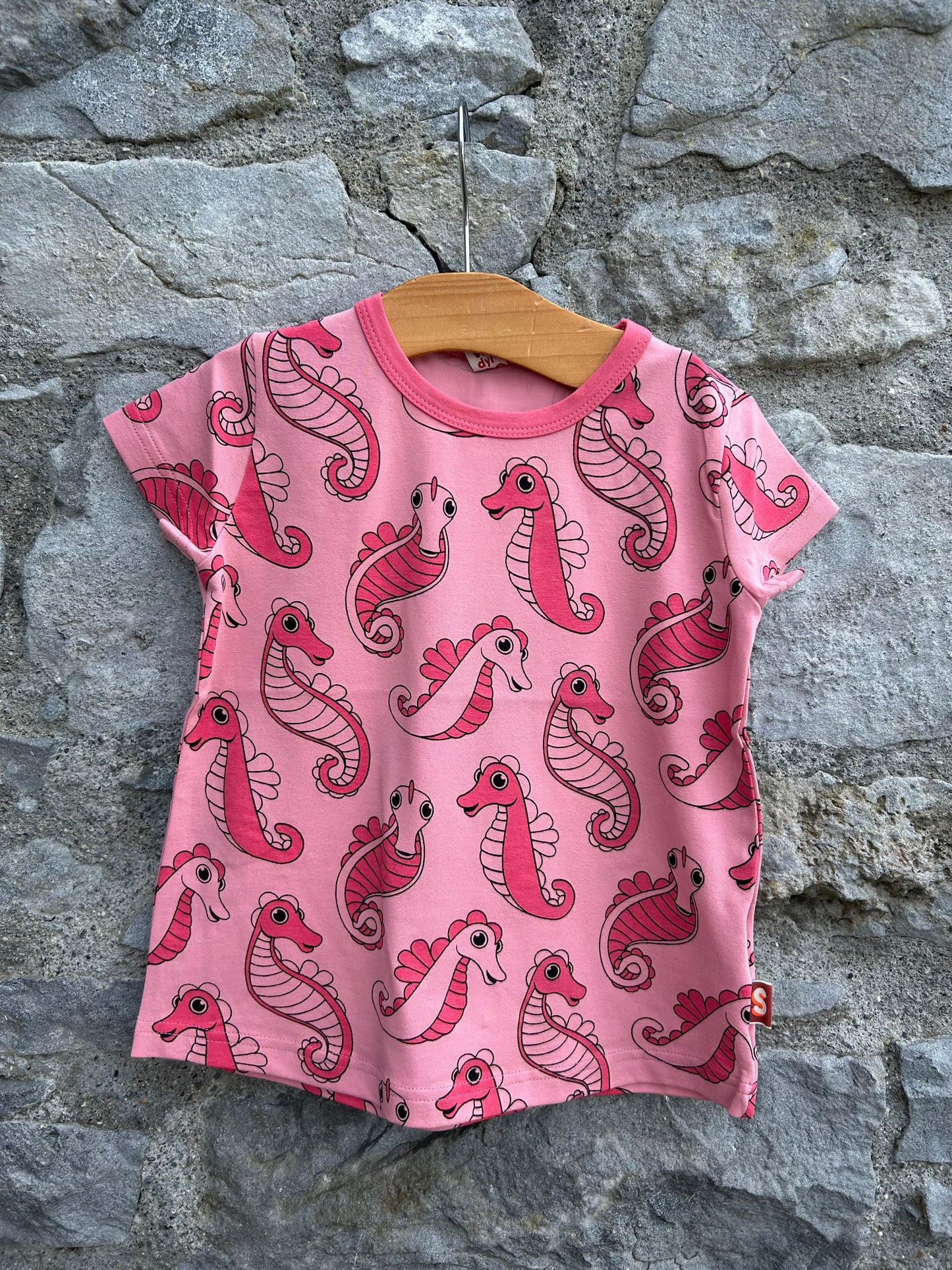Seahorses pink top 2y (92cm)