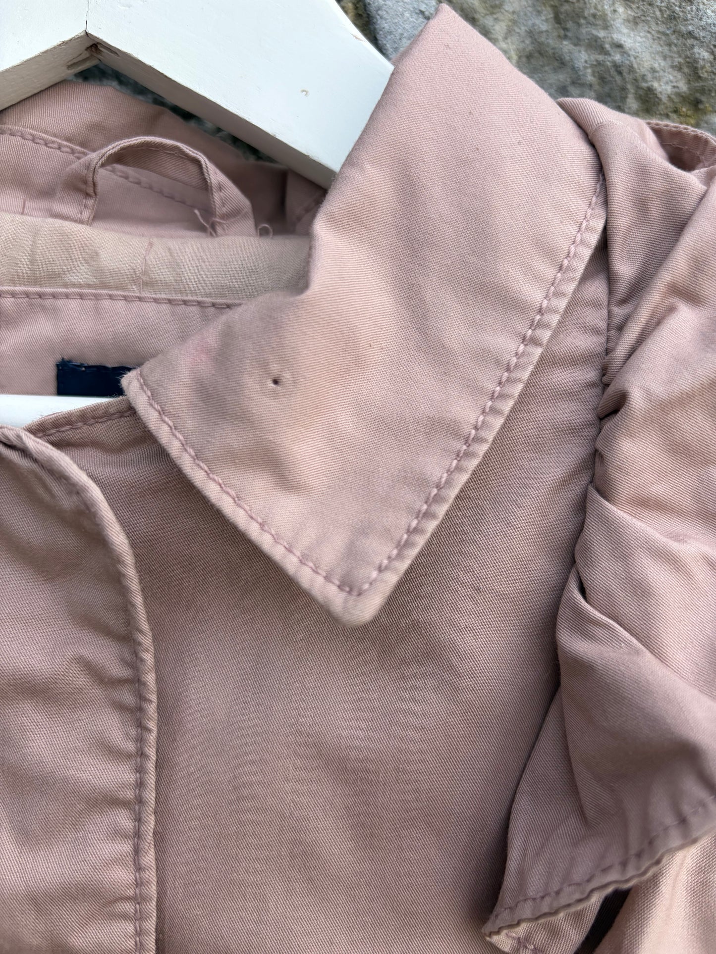 Dusty pink trench coat 4y (104cm)