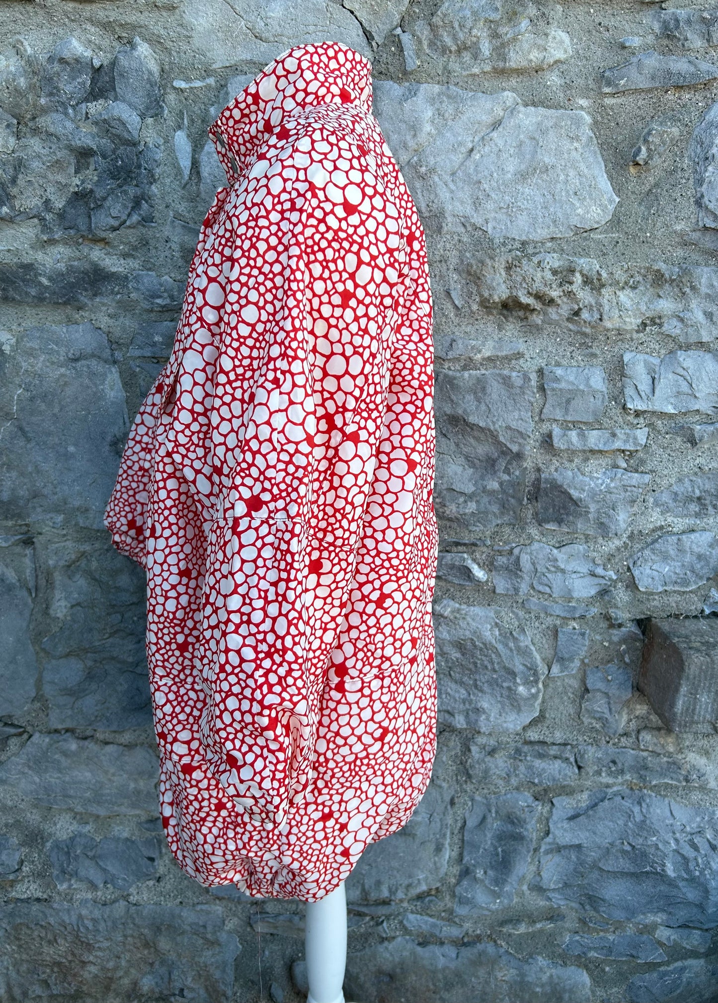 80s red spotty jacket uk 14