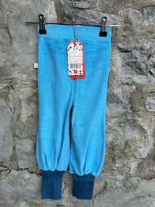 Blue terry balloon tight pants   18m (86cm)