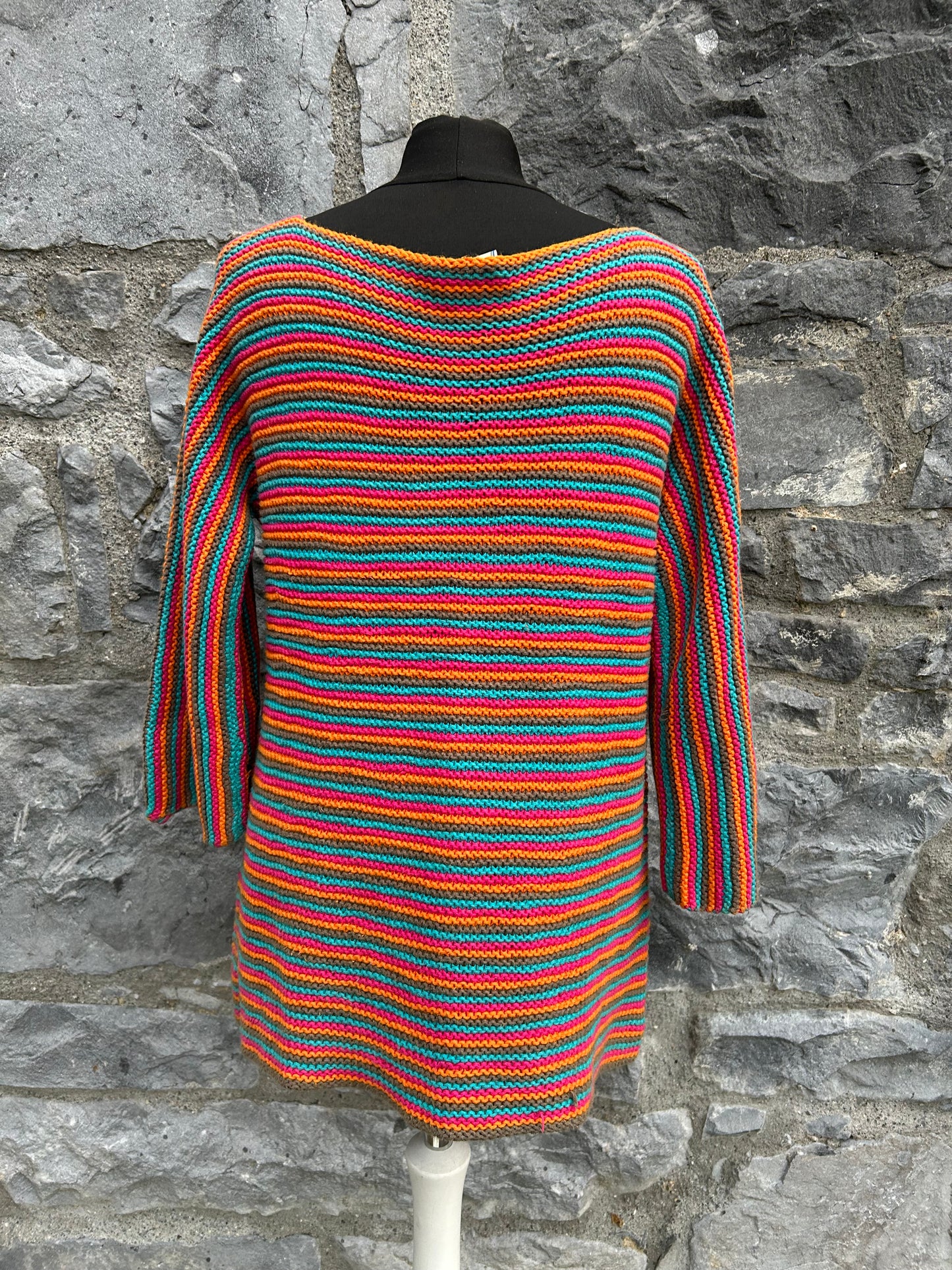 Rainbow stripes heavy jumper uk 12-14