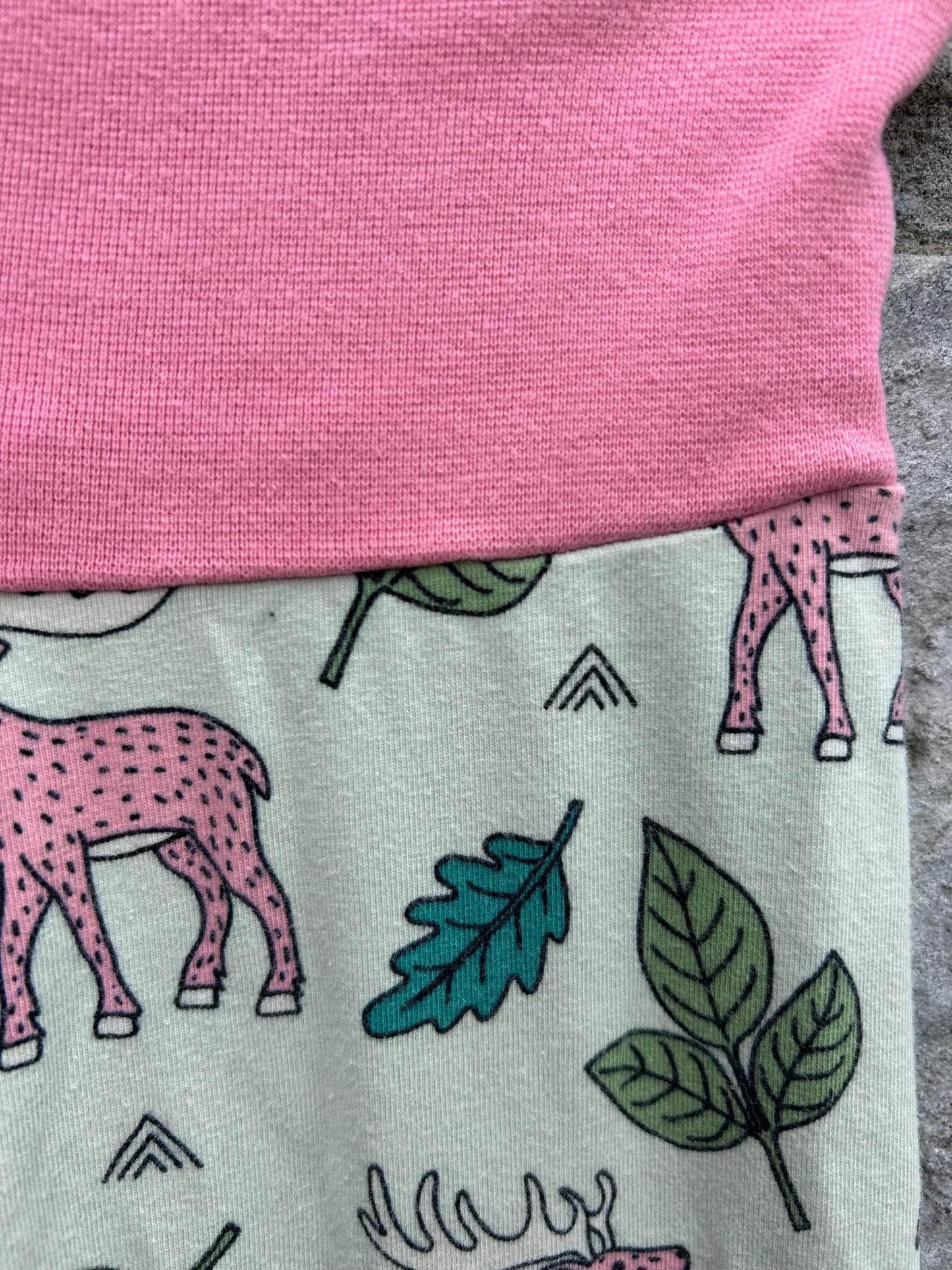 Moose green rib pants  2-3y (92-98cm)
