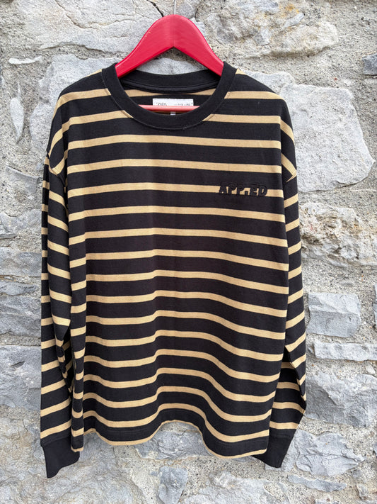 App.ep black&beige stripy top  11-12y (146-152cm)