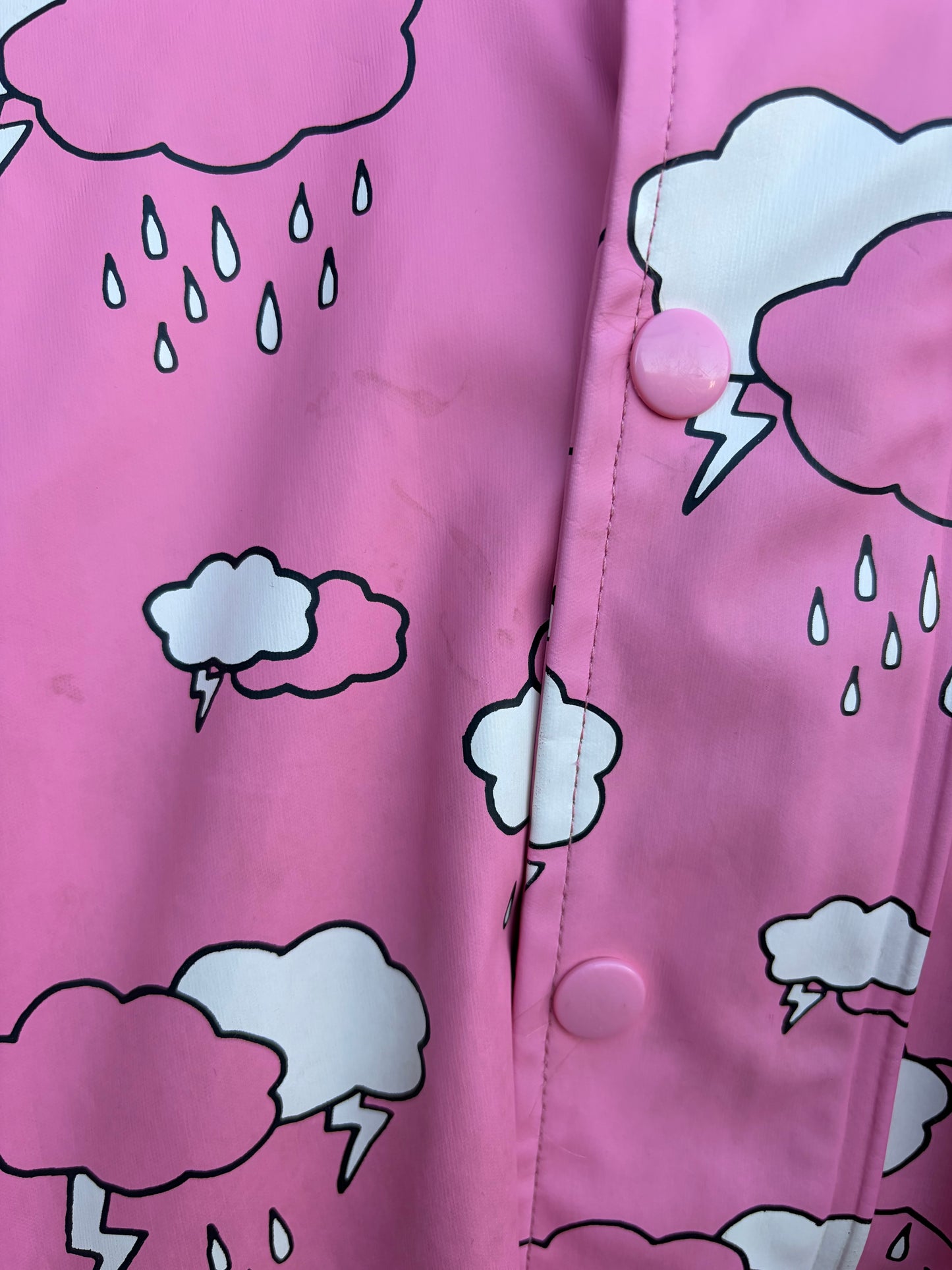 Pink Clouds raincoat  6-7y (116-122cm)