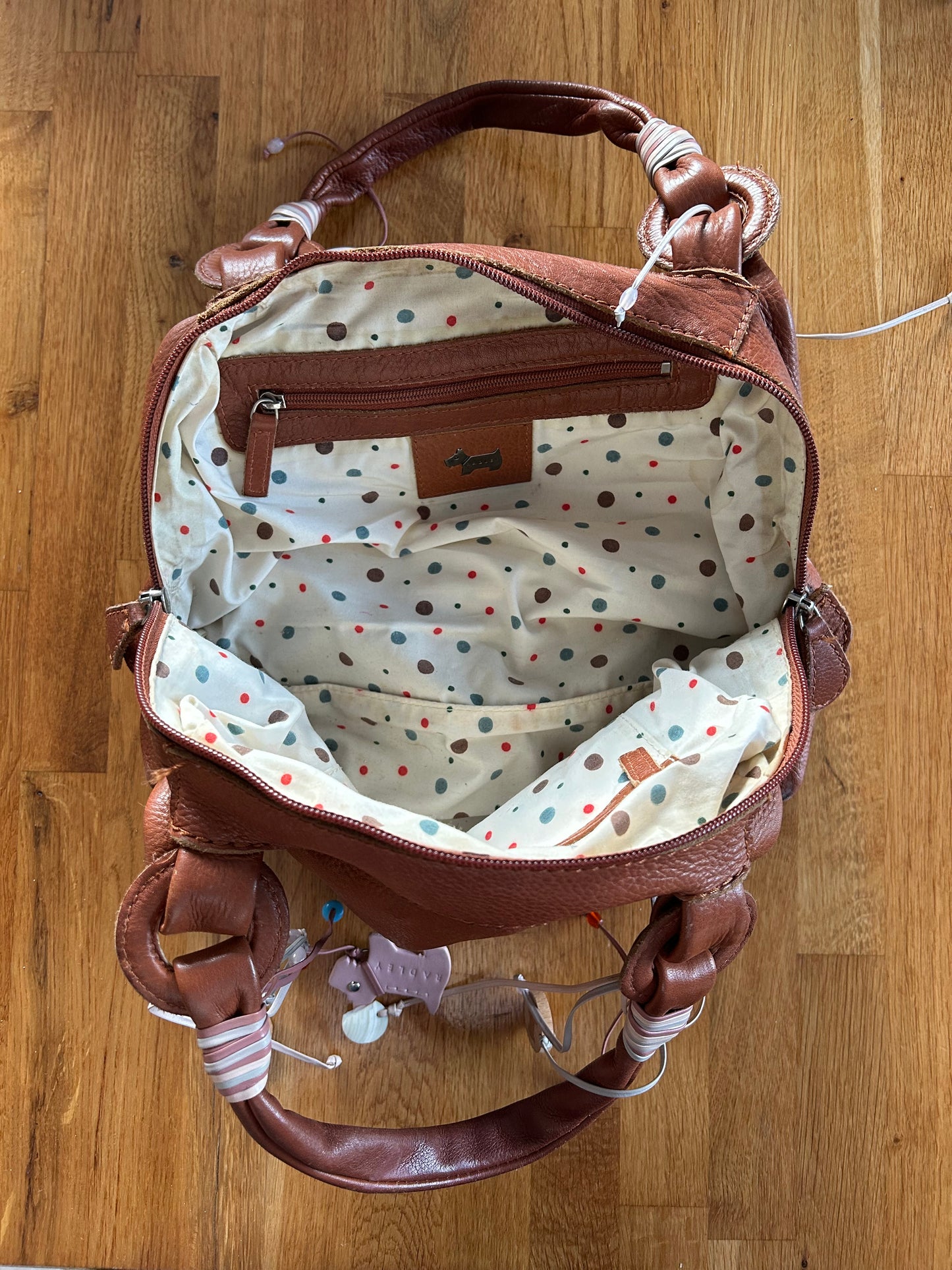 Radley brown&tassel brown bag