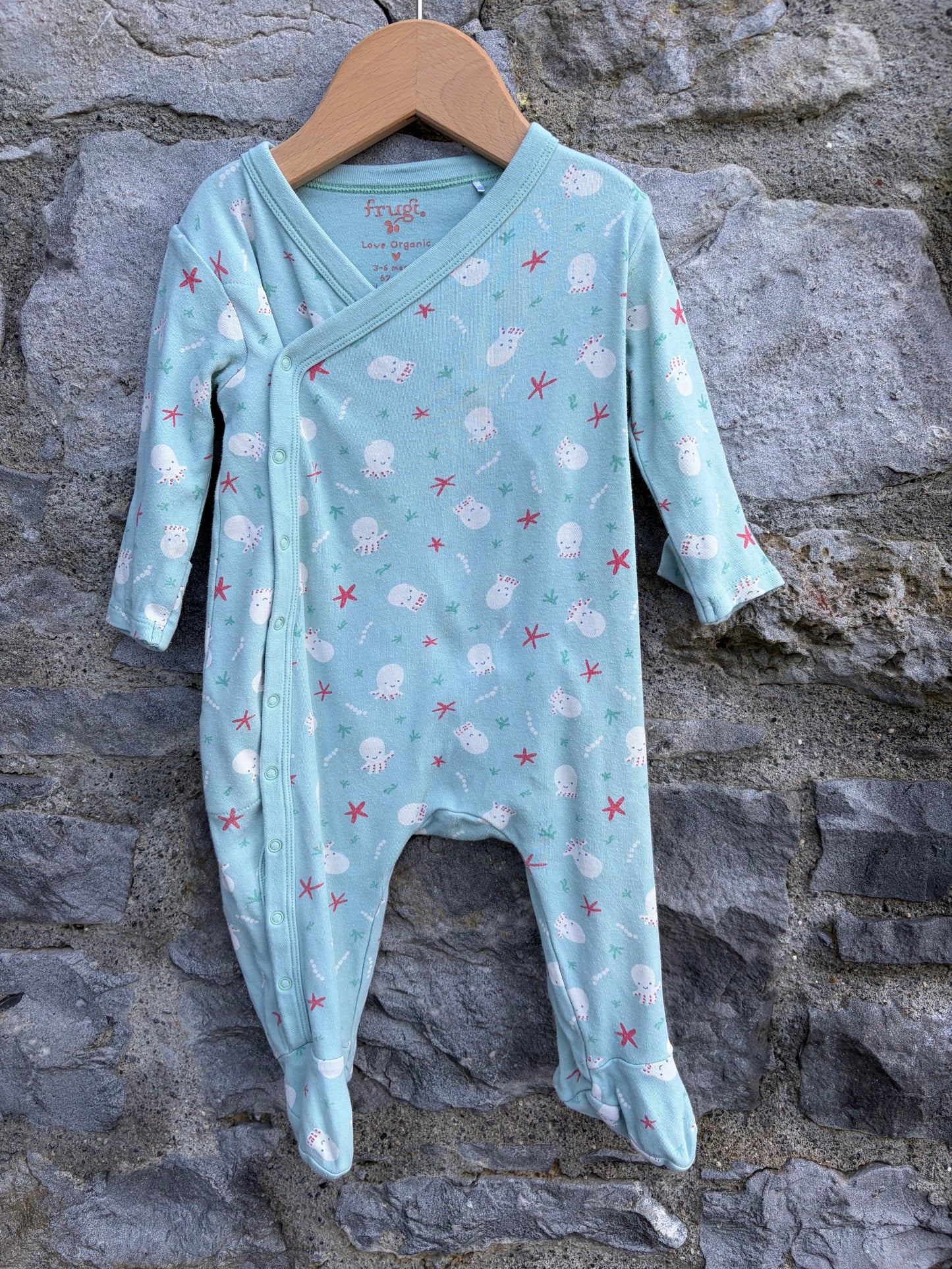 Octopuses blue onesie  3-6m (62-68cm)