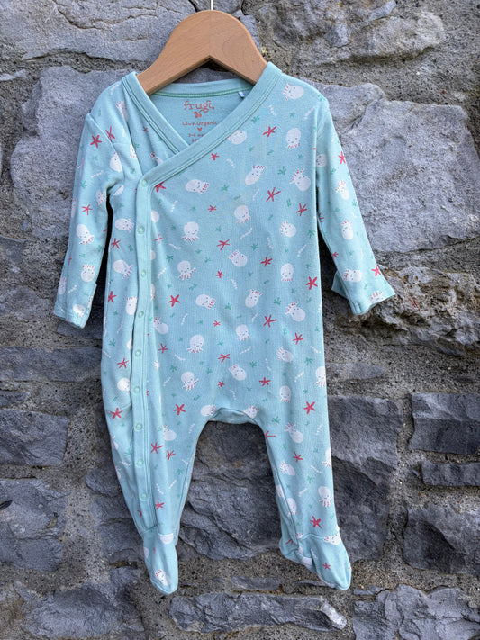 Octopuses blue onesie  3-6m (62-68cm)